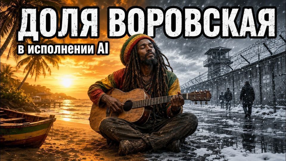AI-клип «Доля воровская» в стиле регги